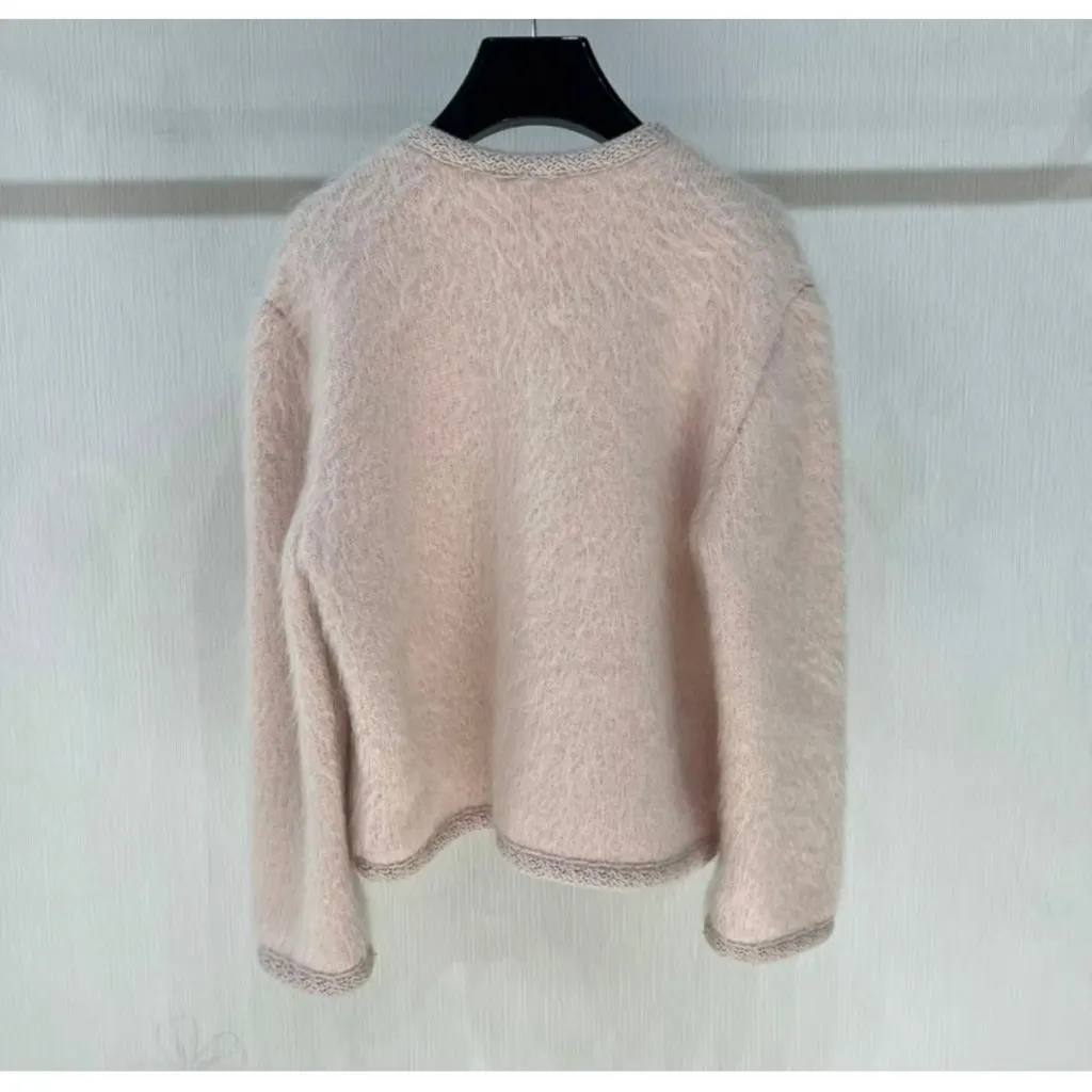 Celine Pink Wool Jacket Pink Wool Very good - Box View