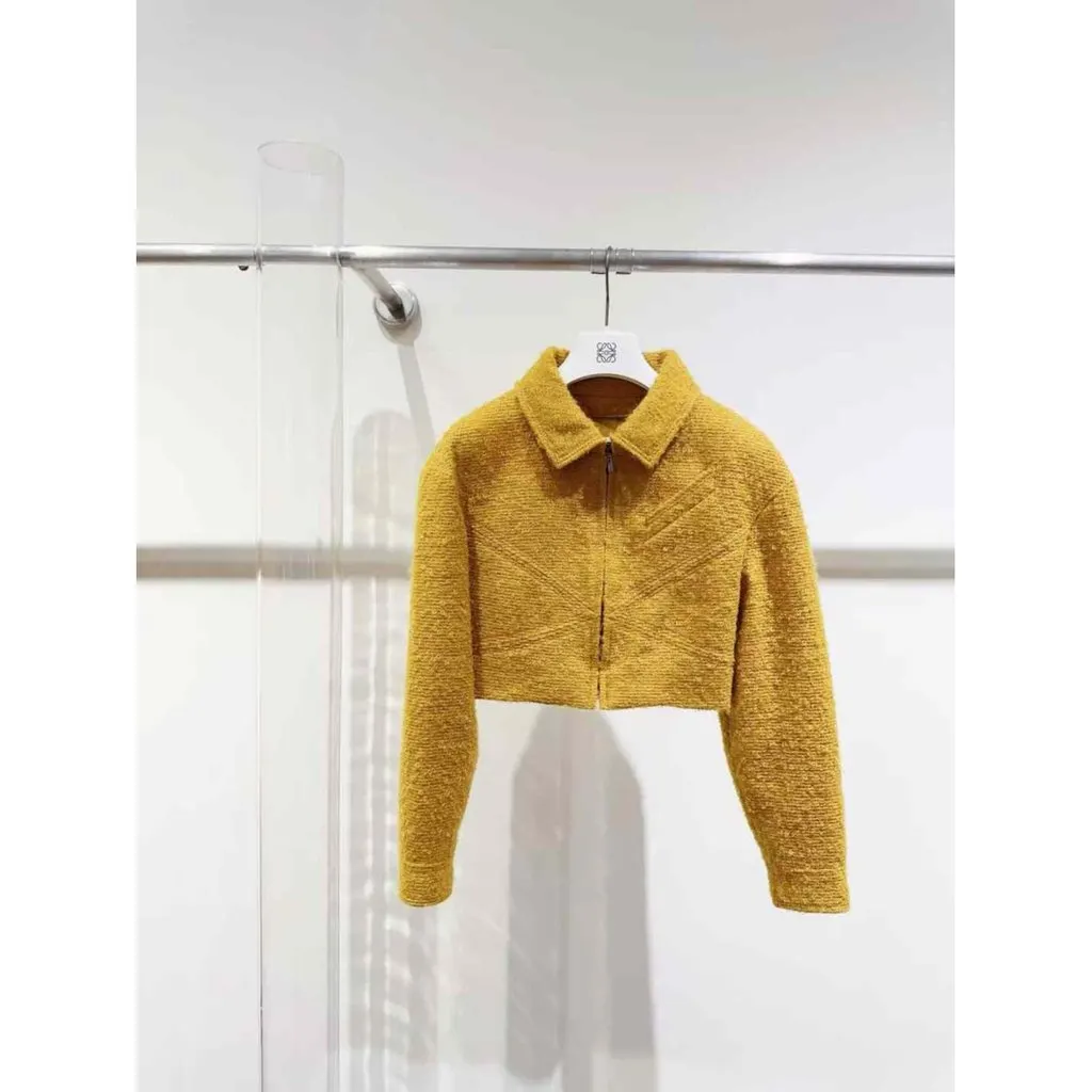 Chanel Yellow Wool Dress Yellow Wool Very good - Back View