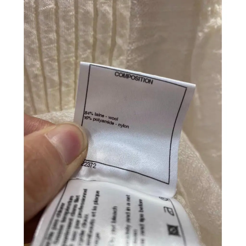 Chanel Ecru Wool Knitwear Ecru Wool Very good - Model View