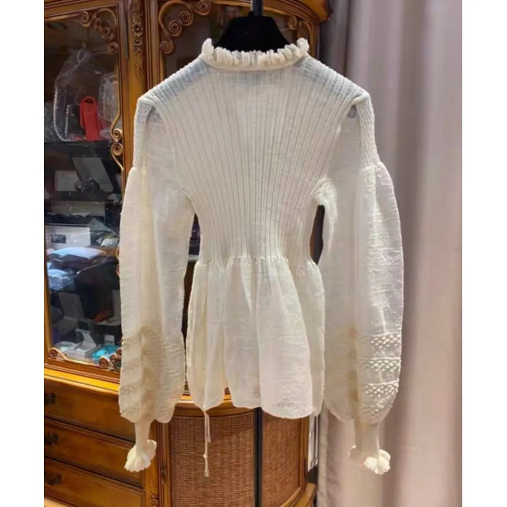Chanel Ecru Wool Knitwear Ecru Wool Very good - Box View