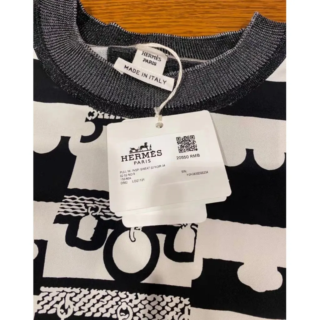 Hermes Silk Knitwear MultiColor Silk Never worn, with tag - Box View