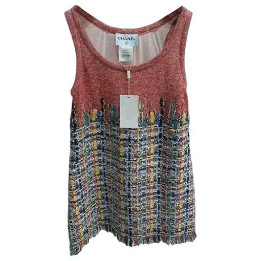 Chanel Cotton Dress MultiColor Cotton Very good - Front View