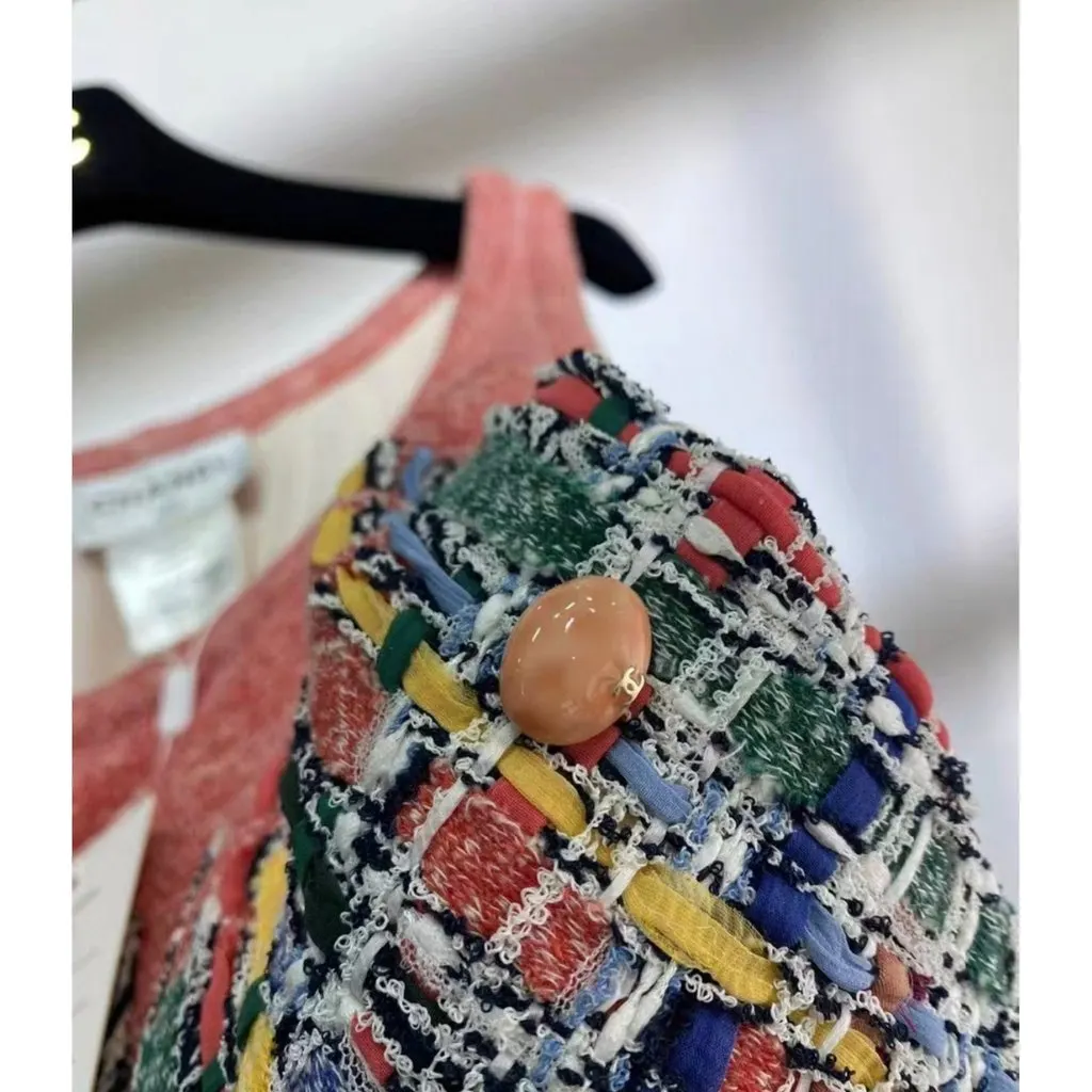 Chanel Cotton Dress MultiColor Cotton Very good - Back View