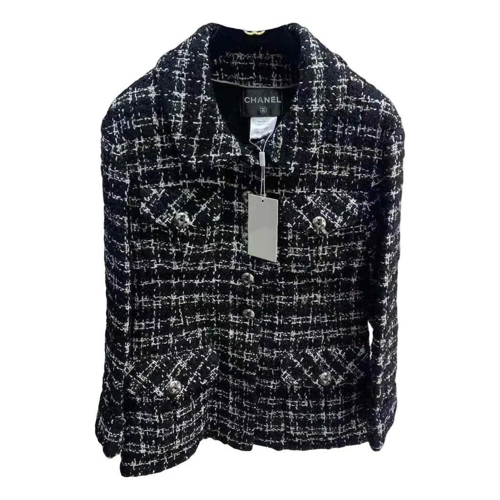 Chanel Cotton Coat MultiColor Cotton Very good - Front View