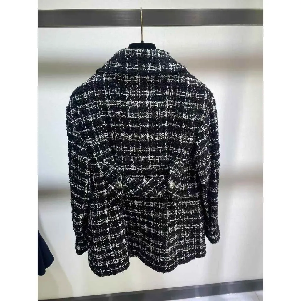 Chanel Cotton Coat MultiColor Cotton Very good - Back View