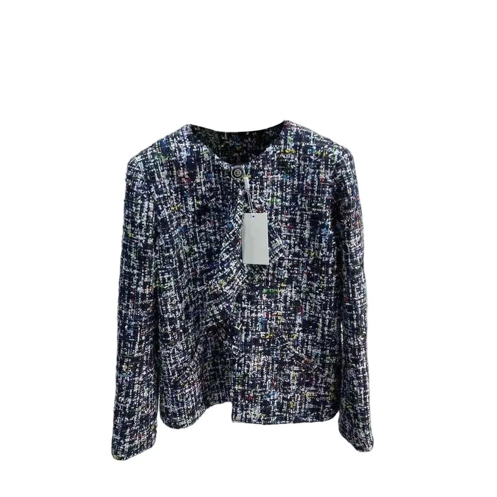 Chanel La Petite Veste Noire Tweed Jacket MultiColor Tweed Very good - Front View