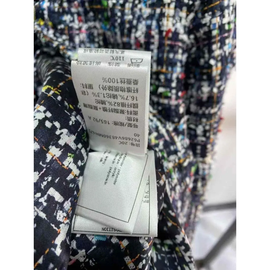 Chanel La Petite Veste Noire Tweed Jacket MultiColor Tweed Very good - Back View