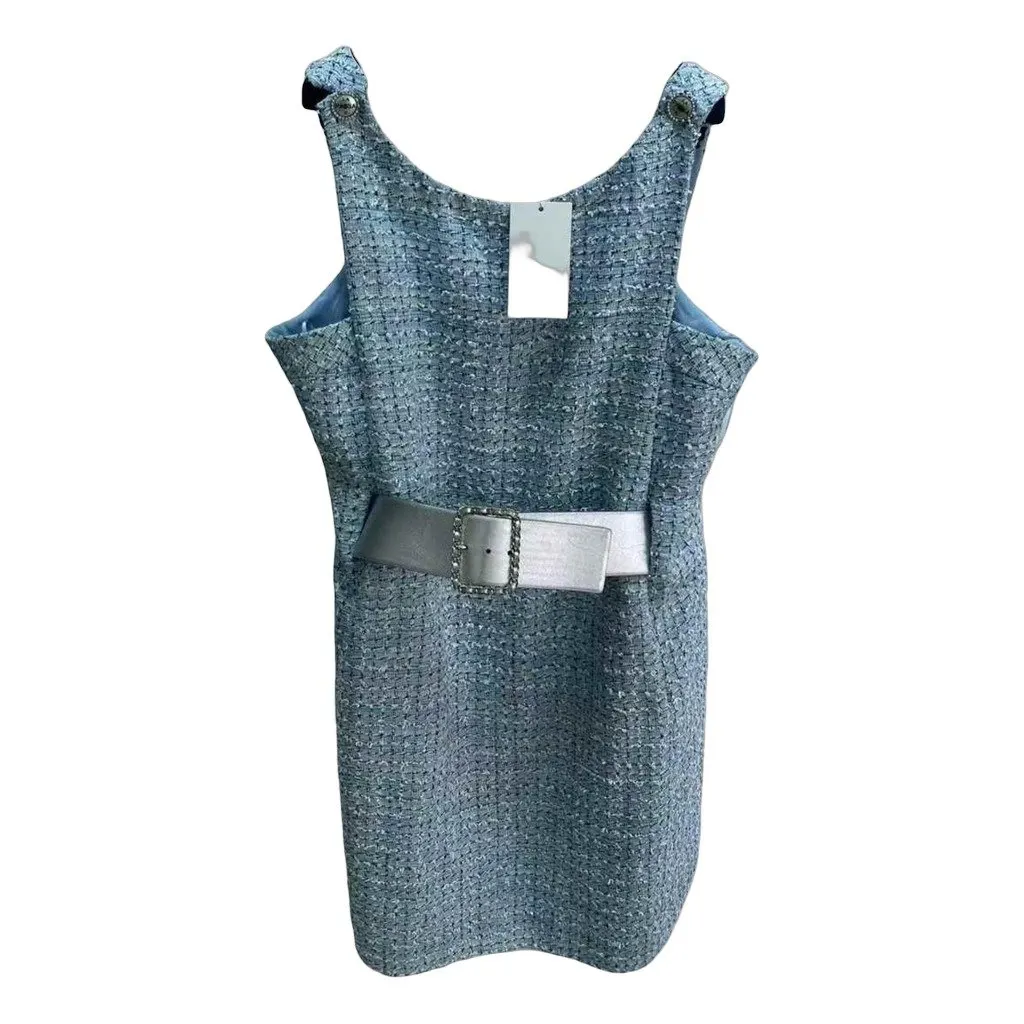 Chanel Tweed Dress MultiColor Tweed Very good - Front View