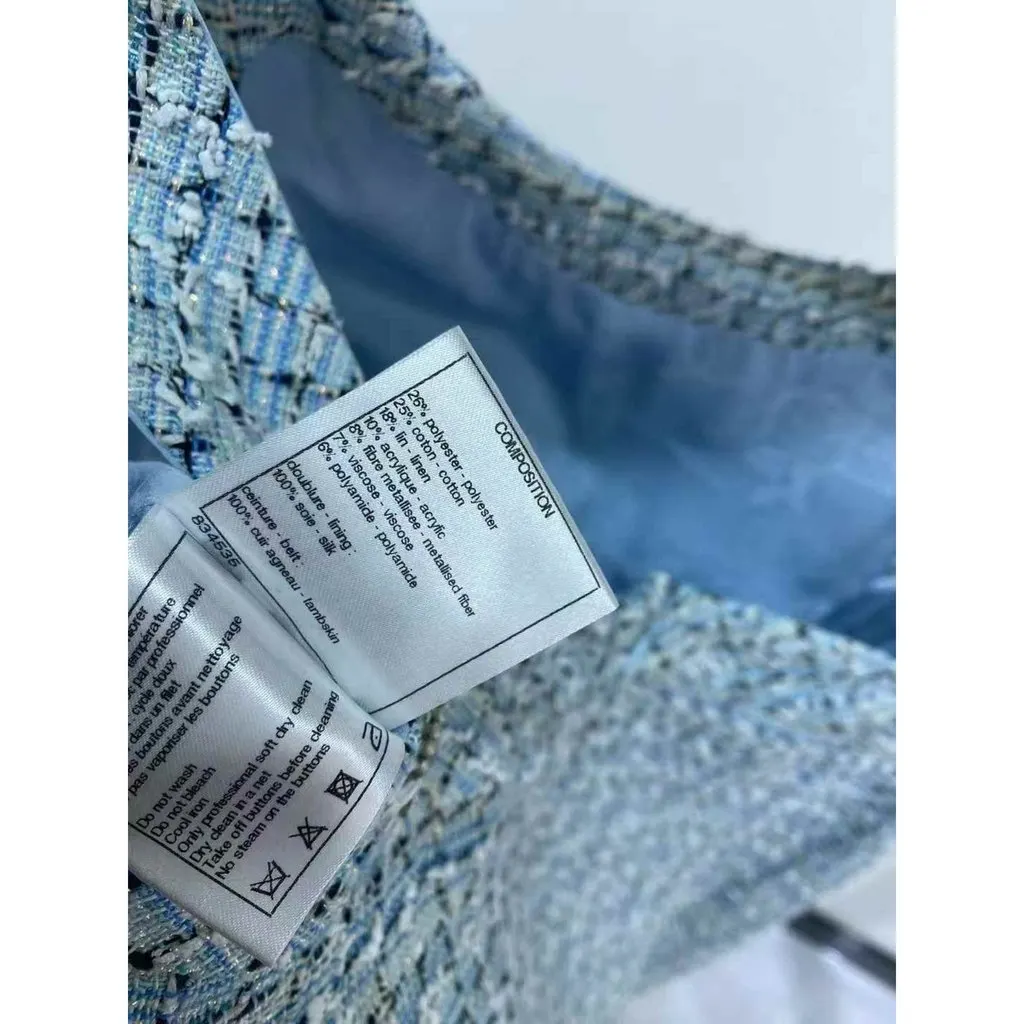 Chanel Tweed Dress MultiColor Tweed Very good - Model View