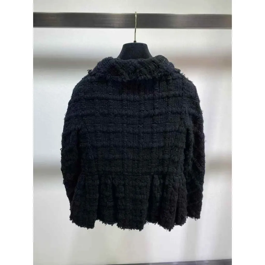 Chanel La Petite Veste Noire Black Wool Jacket Black Wool Very good - Inside View