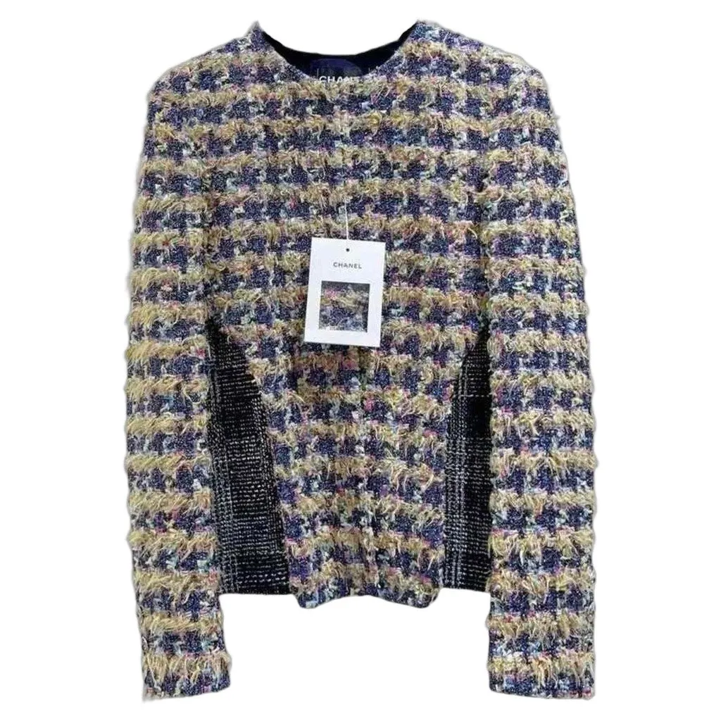 Chanel La Petite Veste Noire Tweed Jacket MultiColor Tweed Never worn, with tag - Front View