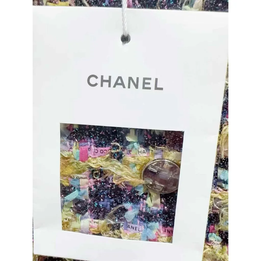 Chanel La Petite Veste Noire Tweed Jacket MultiColor Tweed Never worn, with tag - Model View