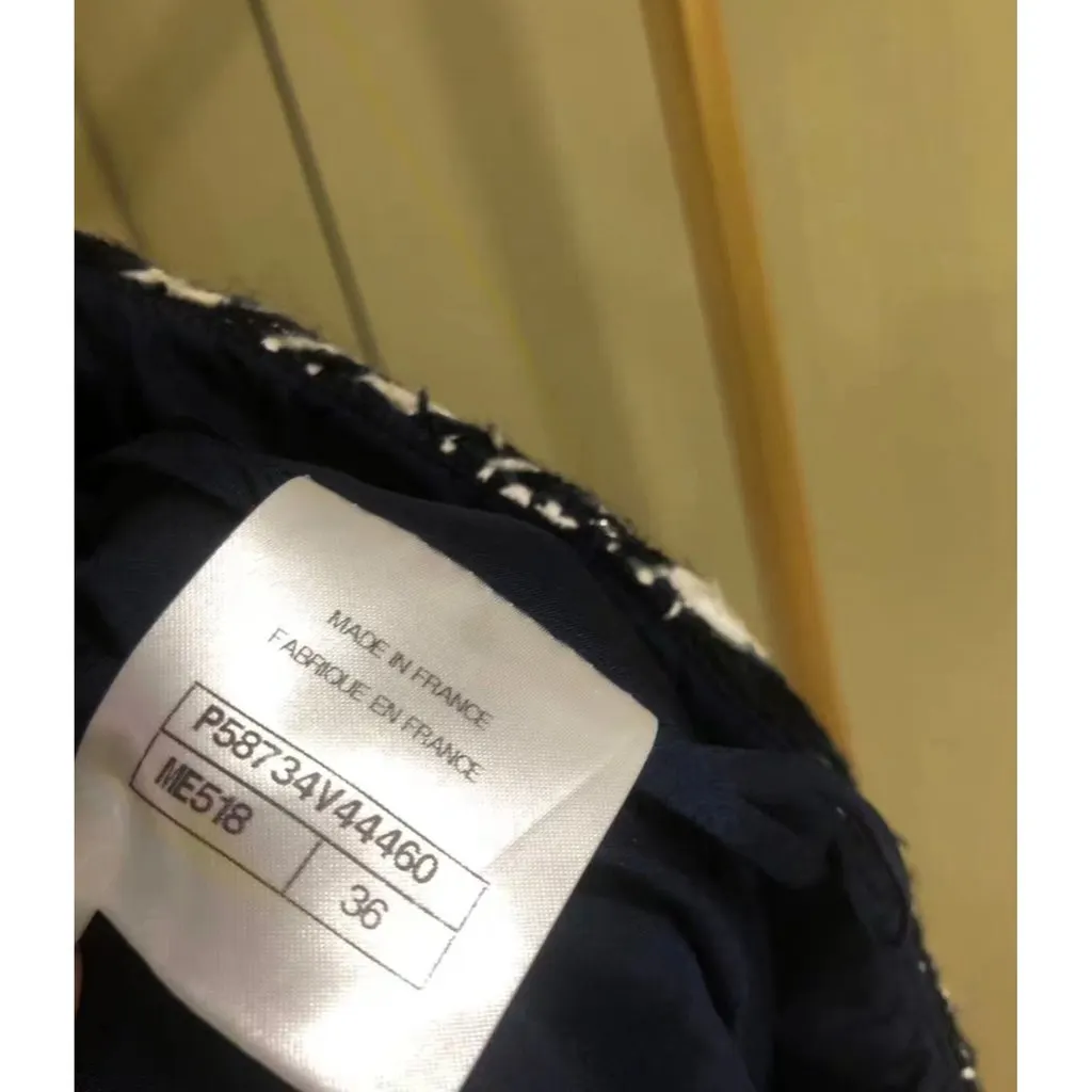 Chanel Tweed Skirt MultiColor Tweed Very good - Box View