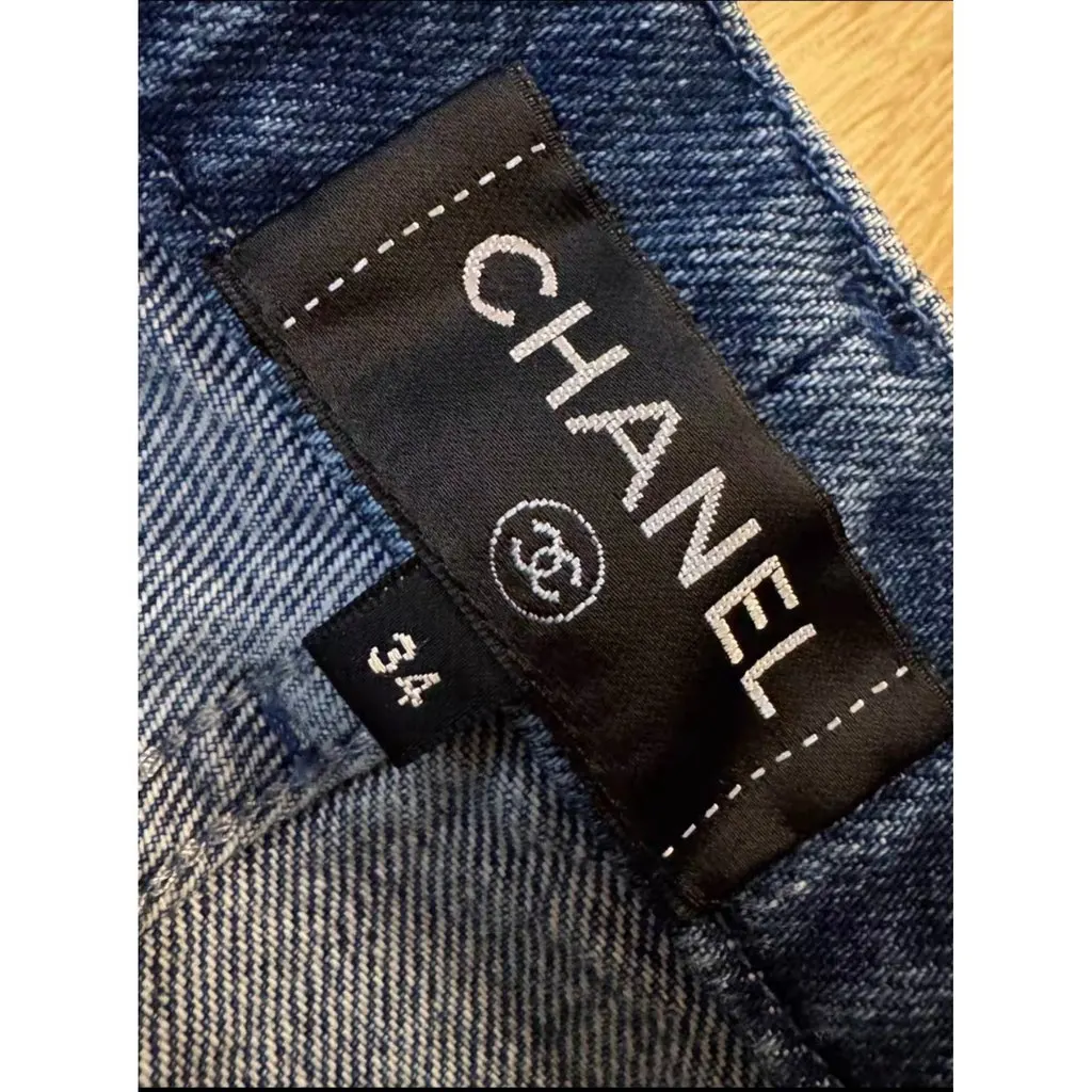 Chanel Cotton Jeans MultiColor Cotton Very good - Model View