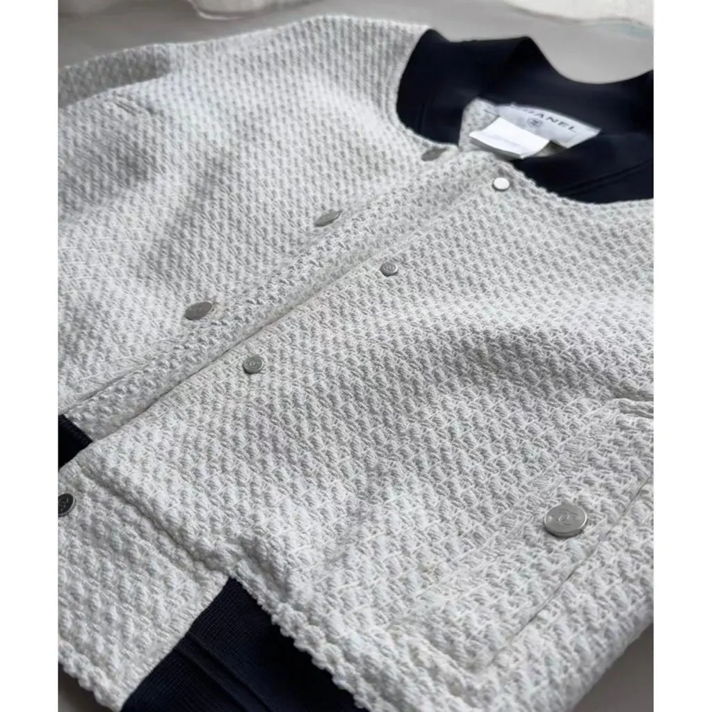 Chanel Tweed Leather Jacket MultiColor Tweed Very good - Inside View
