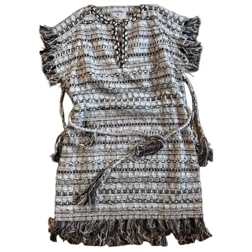 Chanel Polyester Dress MultiColor Polyester Very good - Front View