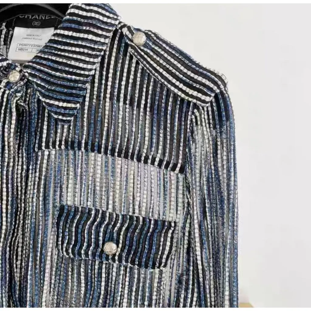 Chanel Cotton Top MultiColor Cotton Very good - Back View