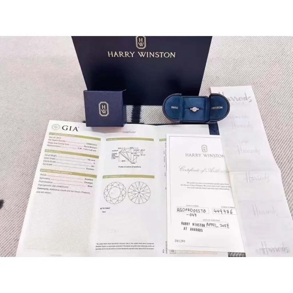 Harry Winston Ring MultiColor Very good - Box View