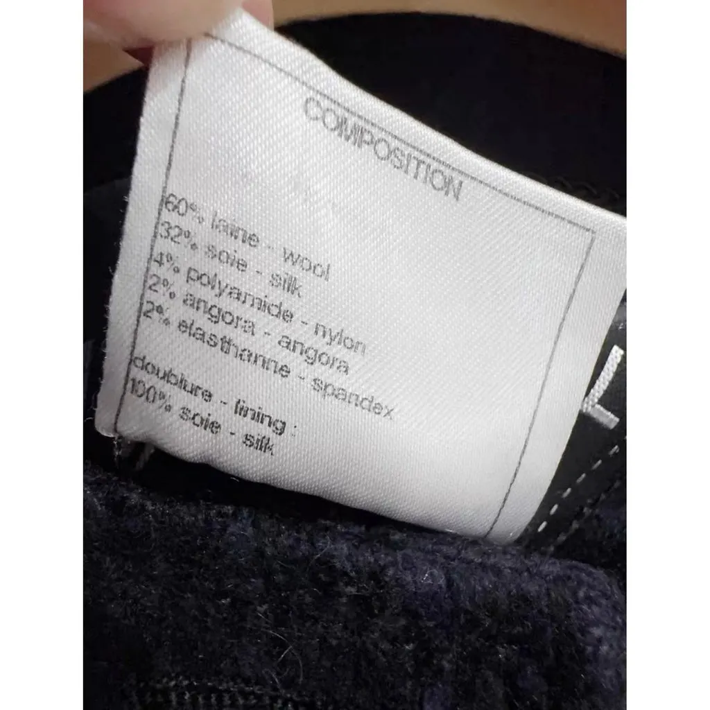 Chanel Wool Coat MultiColor Wool Very good - Box View
