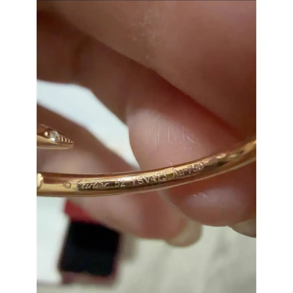 Cartier Juste Un Clou Pink Gold Ring MultiColor Very good - Back View