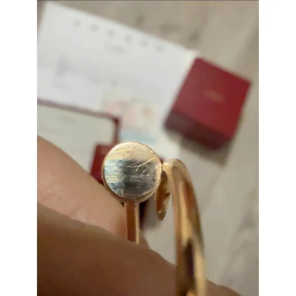 Cartier Juste Un Clou Pink Gold Ring MultiColor Very good - Inside View