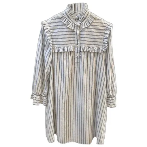 Celine Linen Dress MultiColor Linen Very good - Front View