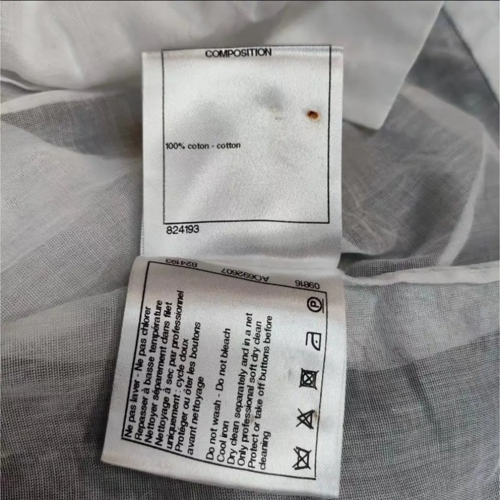 Chanel Cotton Top MultiColor Cotton Very good - Inside View