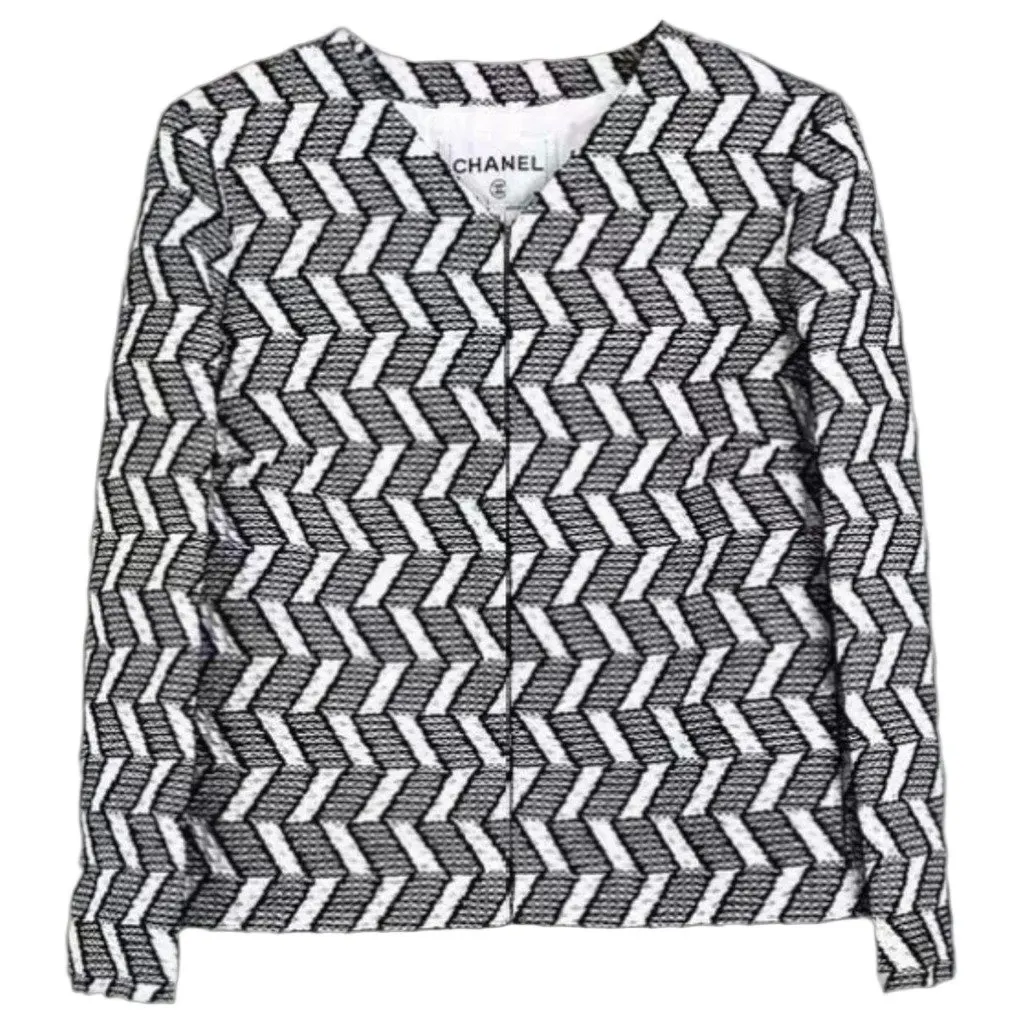 Chanel La Petite Veste Noire Tweed Jacket MultiColor Tweed Very good - Front View