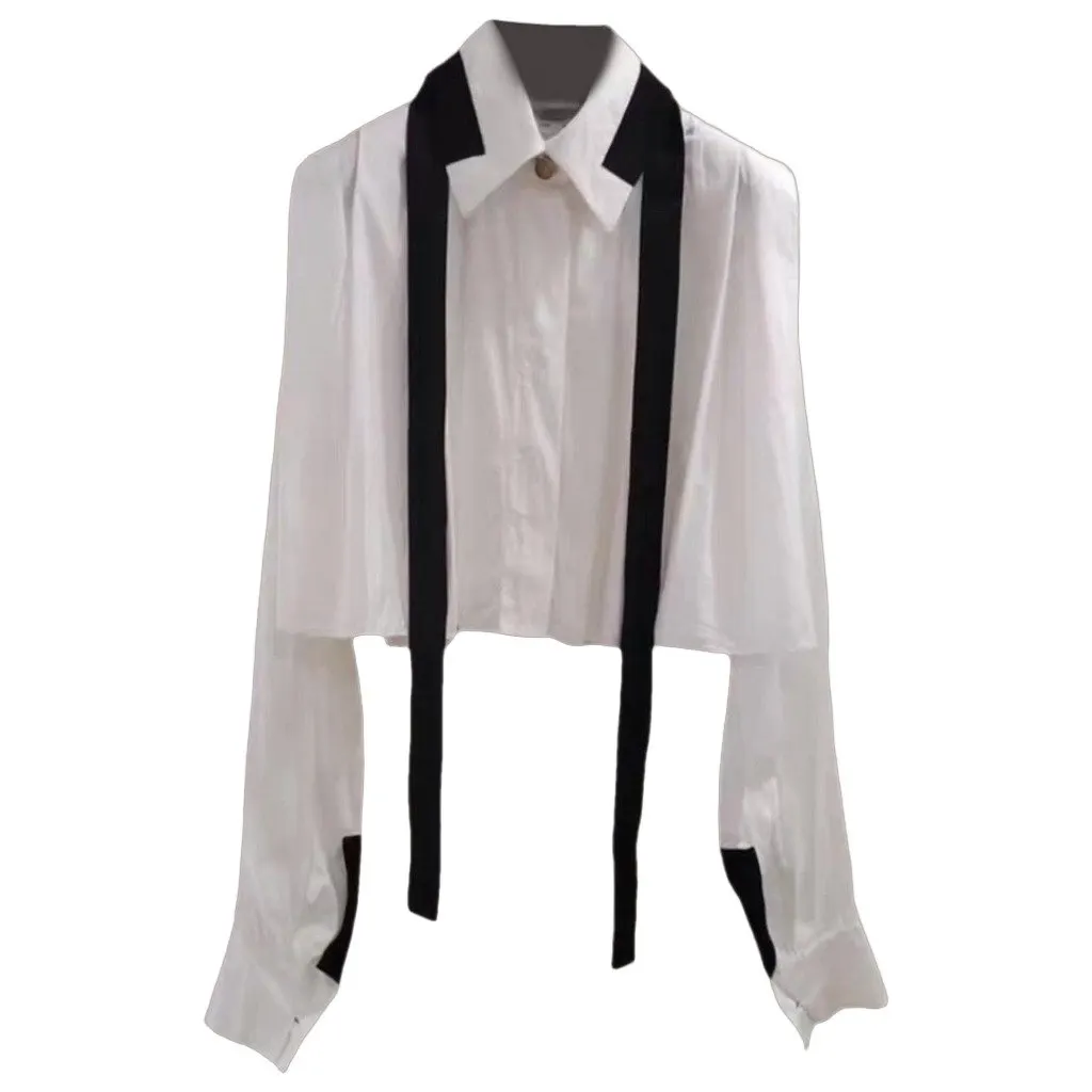 Chanel White Cotton Top White Cotton Very good - Front View