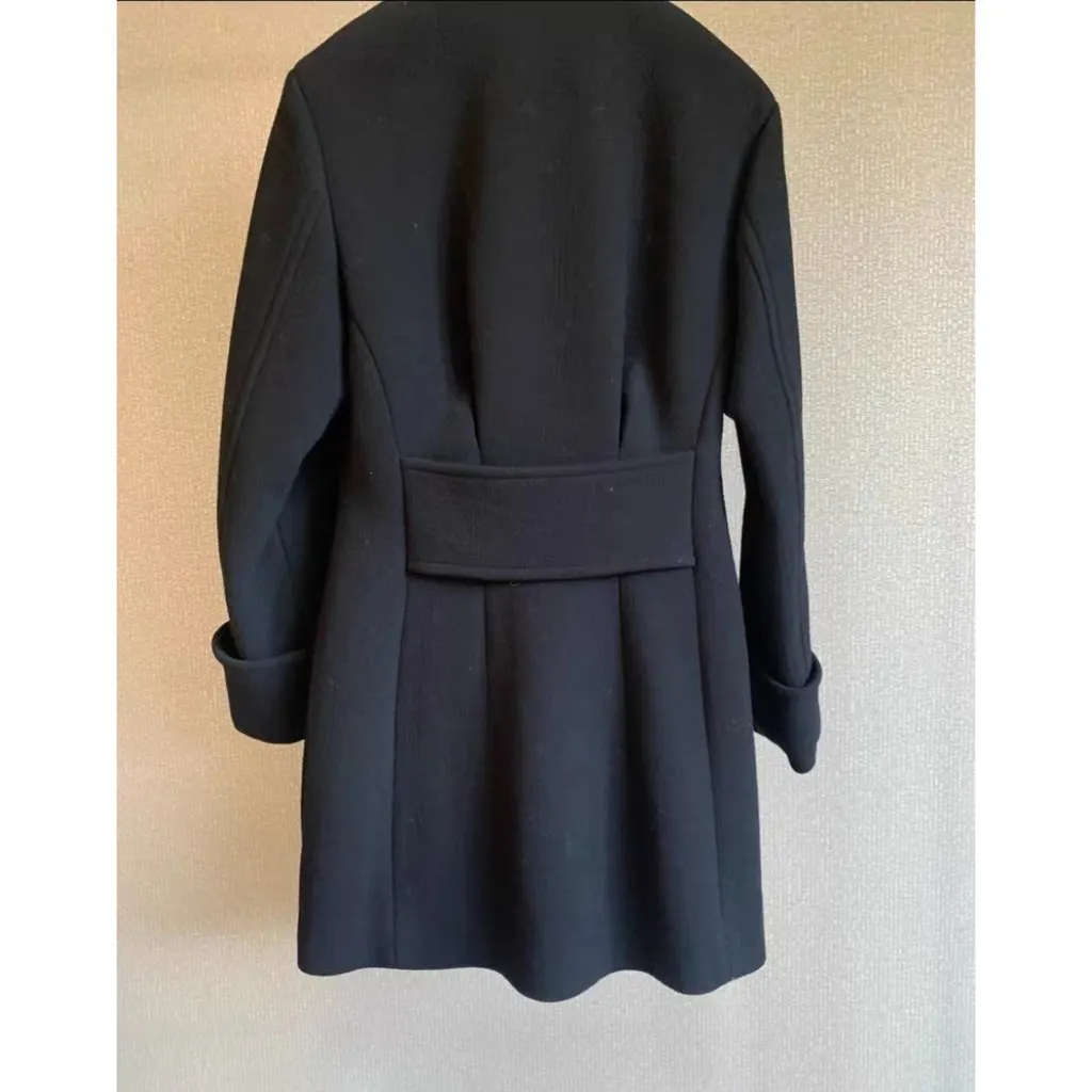 Dior Black Wool Coat Black Wool Very good - Back View