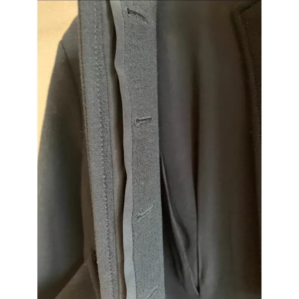 Dior Black Wool Coat Black Wool Very good - Inside View