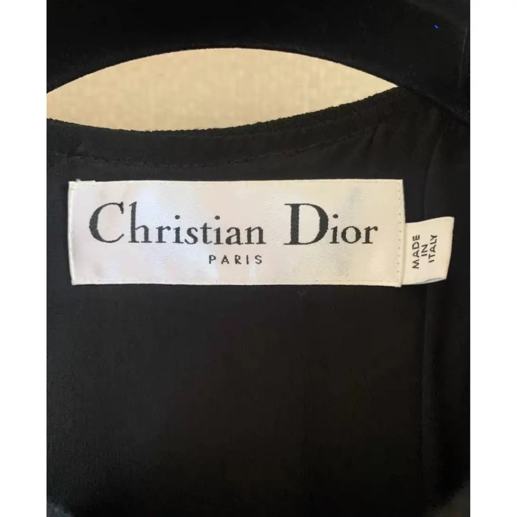 Dior Black Wool Coat Black Wool Very good - Box View