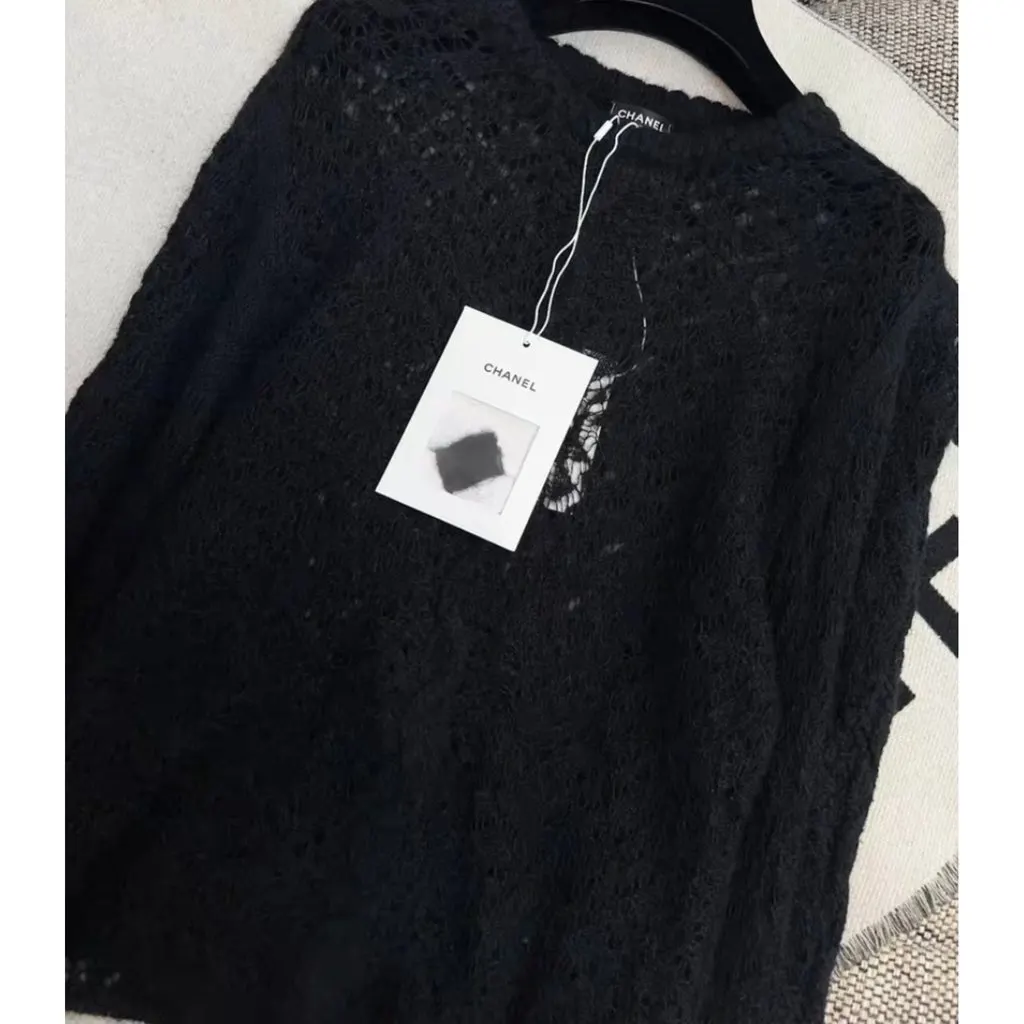 Chanel Black Wool Knitwear Black Wool Never worn, with tag - Box View