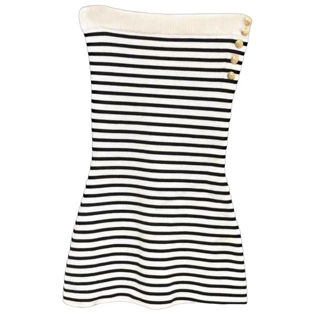 Celine Wool Dress MultiColor Wool Very good - Front View