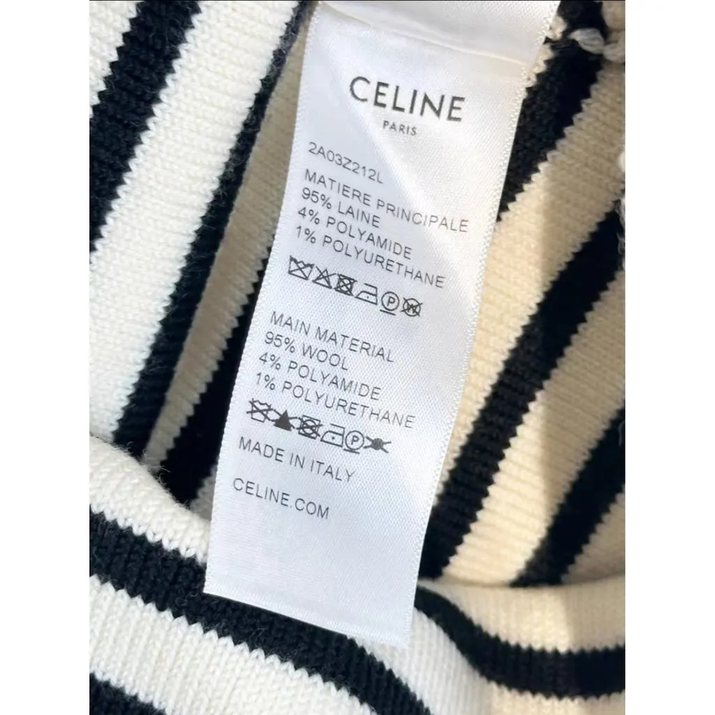 Celine Wool Dress MultiColor Wool Very good - Model View