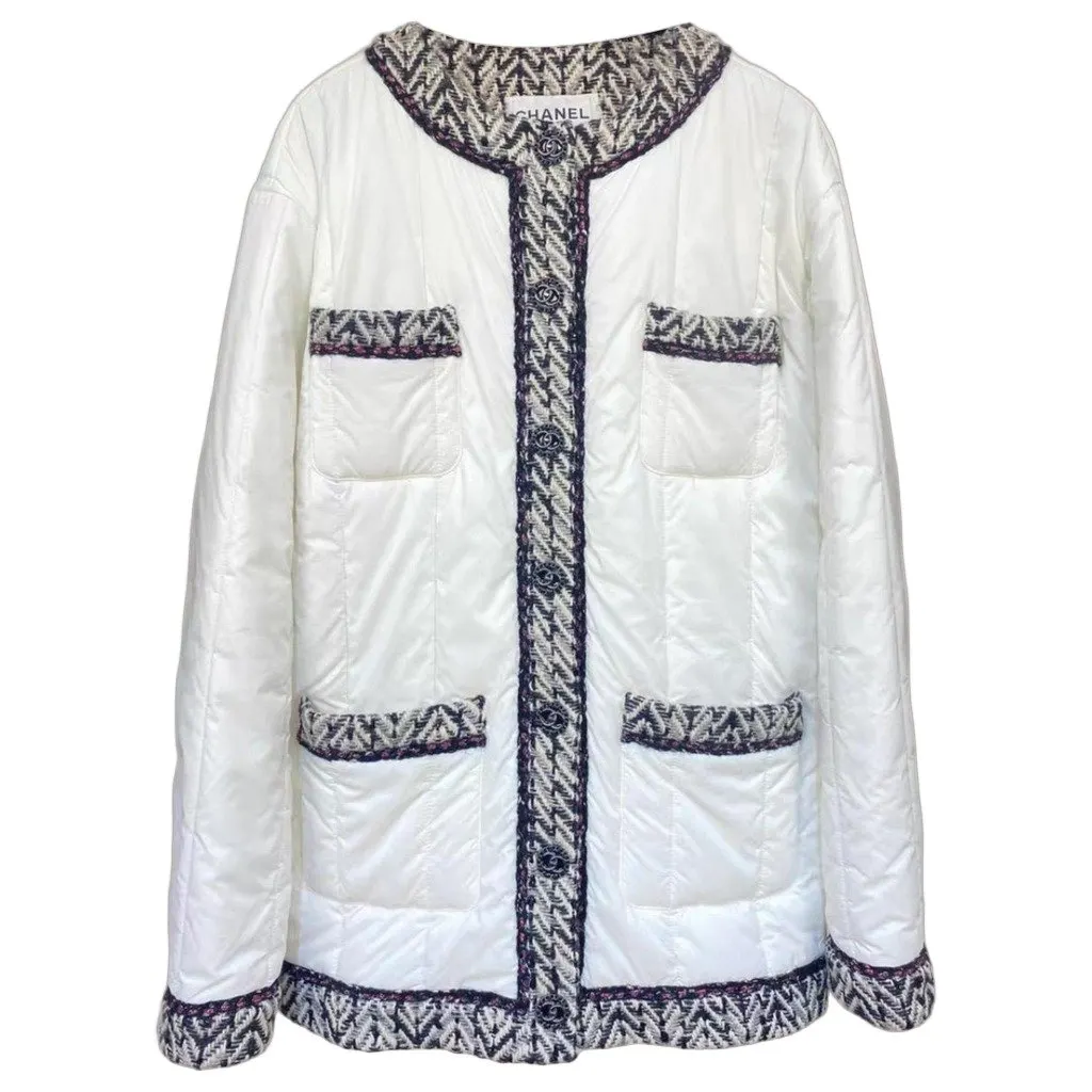 Chanel Polyamide Coat MultiColor Polyamide Very good - Front View