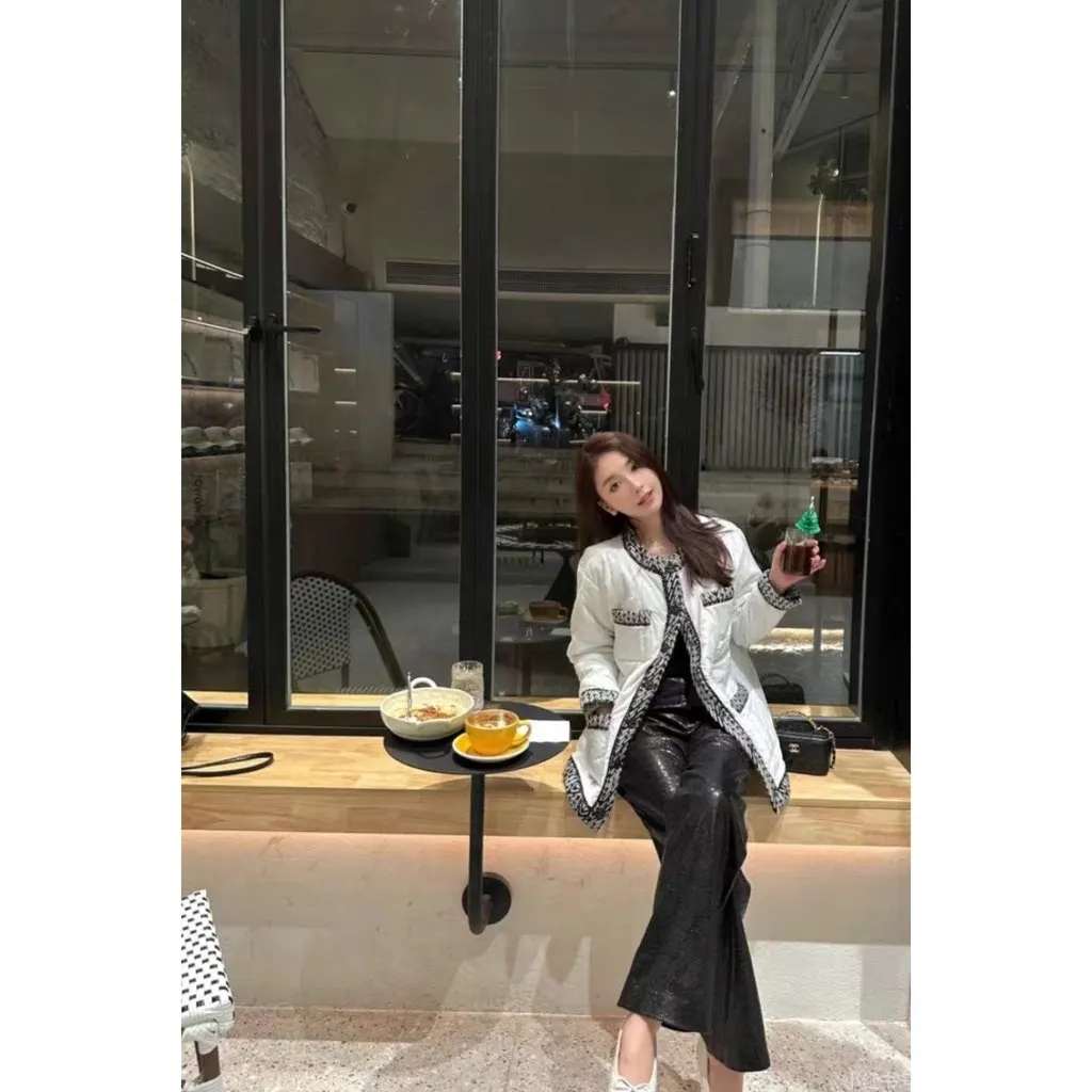 Chanel Polyamide Coat MultiColor Polyamide Very good - Model View
