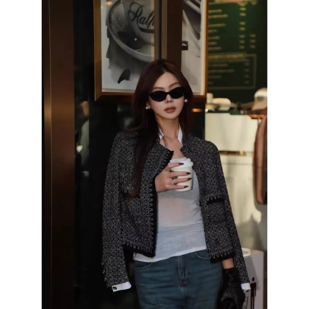 Chanel La Petite Veste Noire Wool Jacket MultiColor Wool Never worn, with tag - Back View