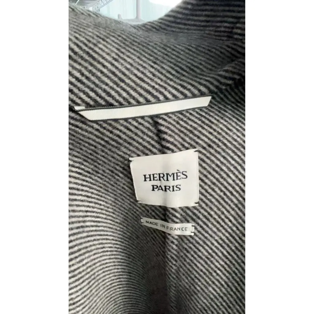 Hermes Cashmere Coat MultiColor Cashmere Very good - Inside View
