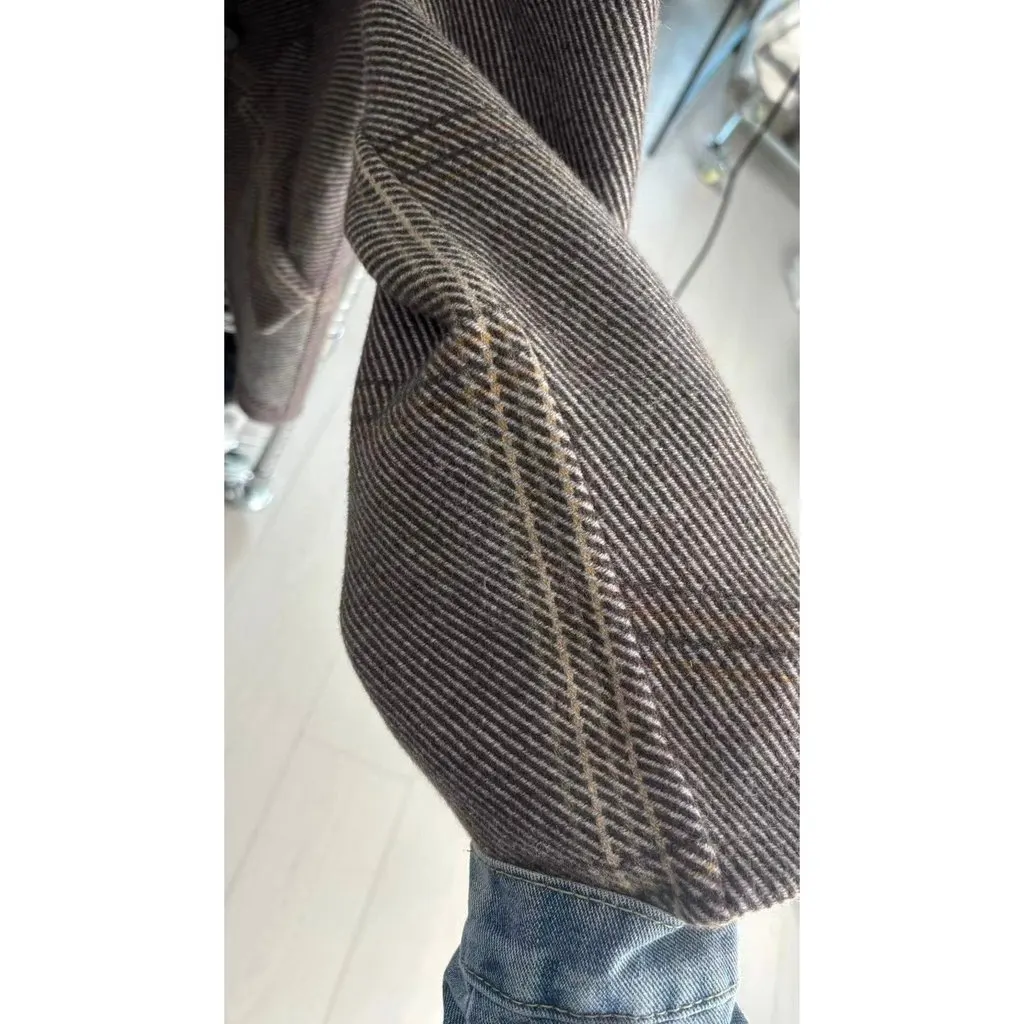 Hermes Cashmere Coat MultiColor Cashmere Very good - Box View