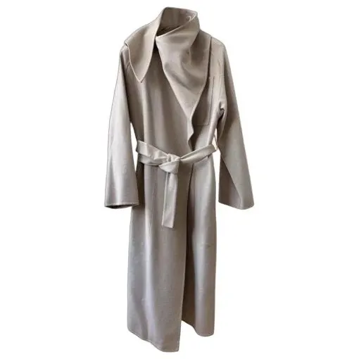 Hermes Cashmere Coat MultiColor Cashmere Very good - Front View