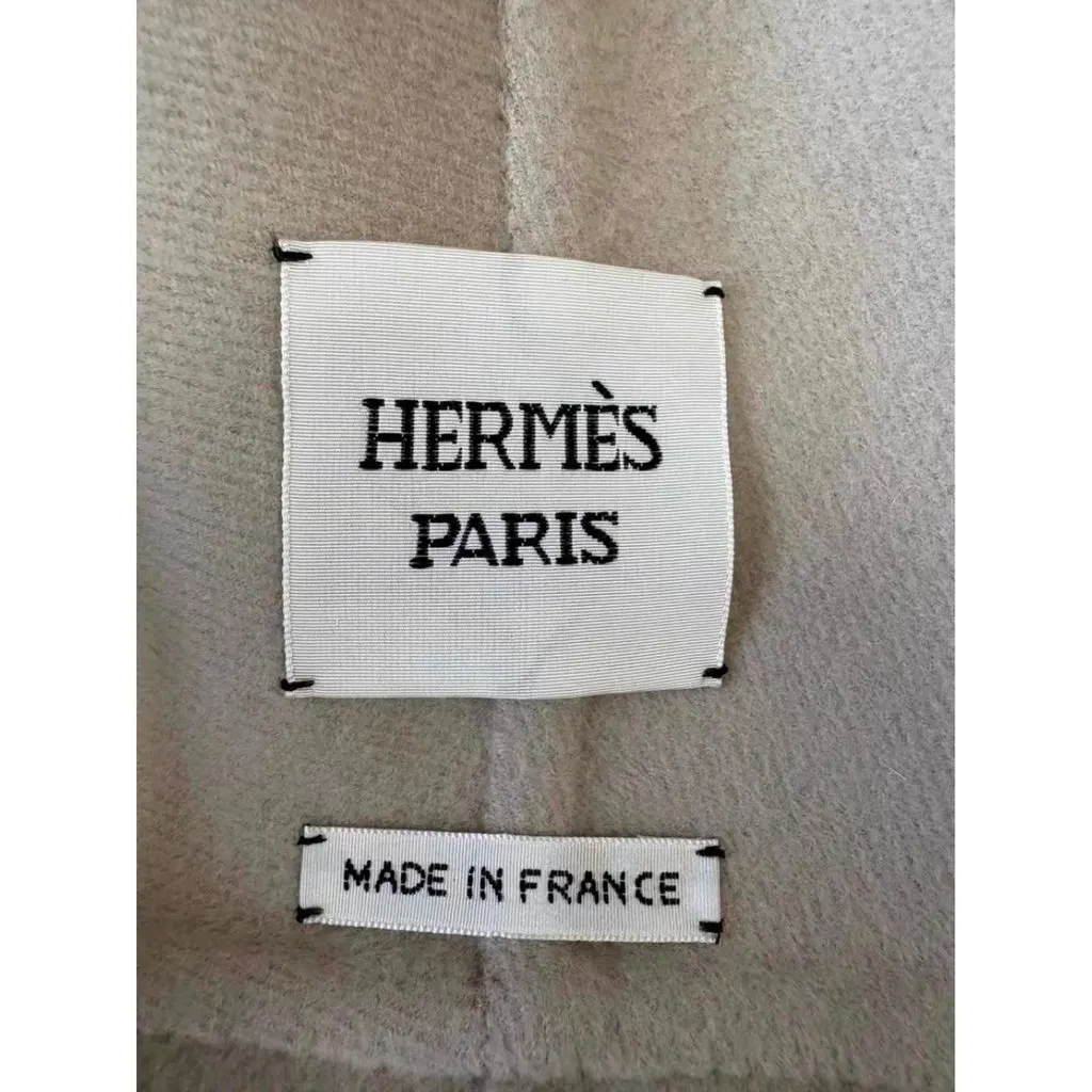 Hermes Cashmere Coat MultiColor Cashmere Very good - Box View