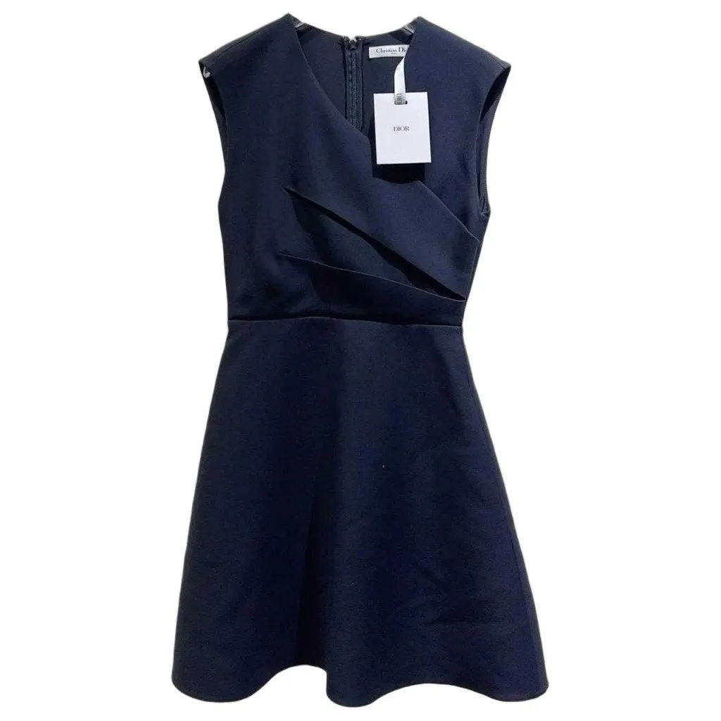 Dior Wool Dress MultiColor Wool Never worn, with tag - Front View
