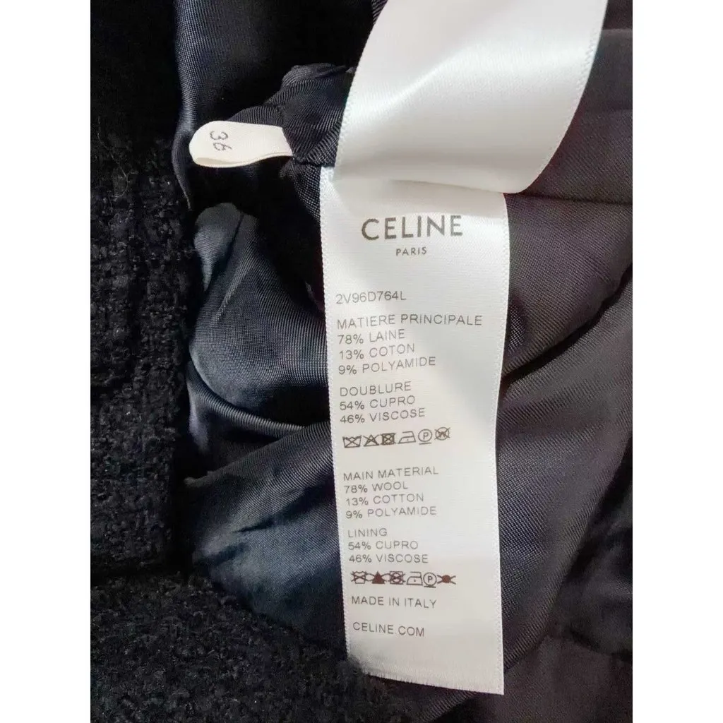 Celine Wool Jacket MultiColor Wool Never worn, with tag - Inside View