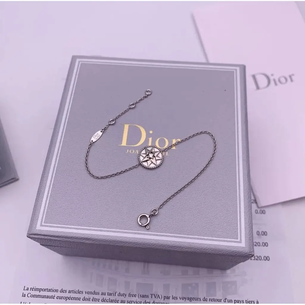 Dior Rose Des Vents Silver White Gold Bracelet Silver White Gold Very good - Back View