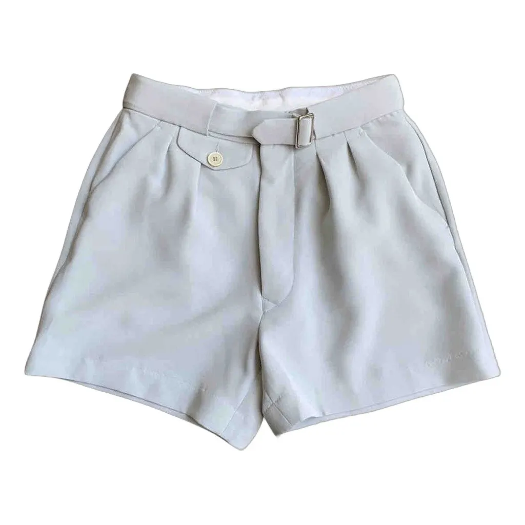 Maison Margiela Grey Cotton Shorts Grey Cotton Never worn - Front View