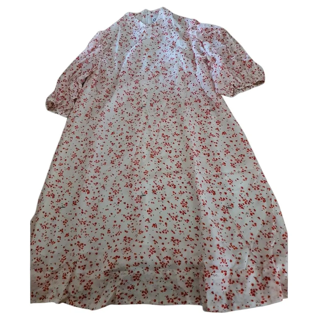 Ganni Polyester Dress MultiColor Polyester Very good - Front View