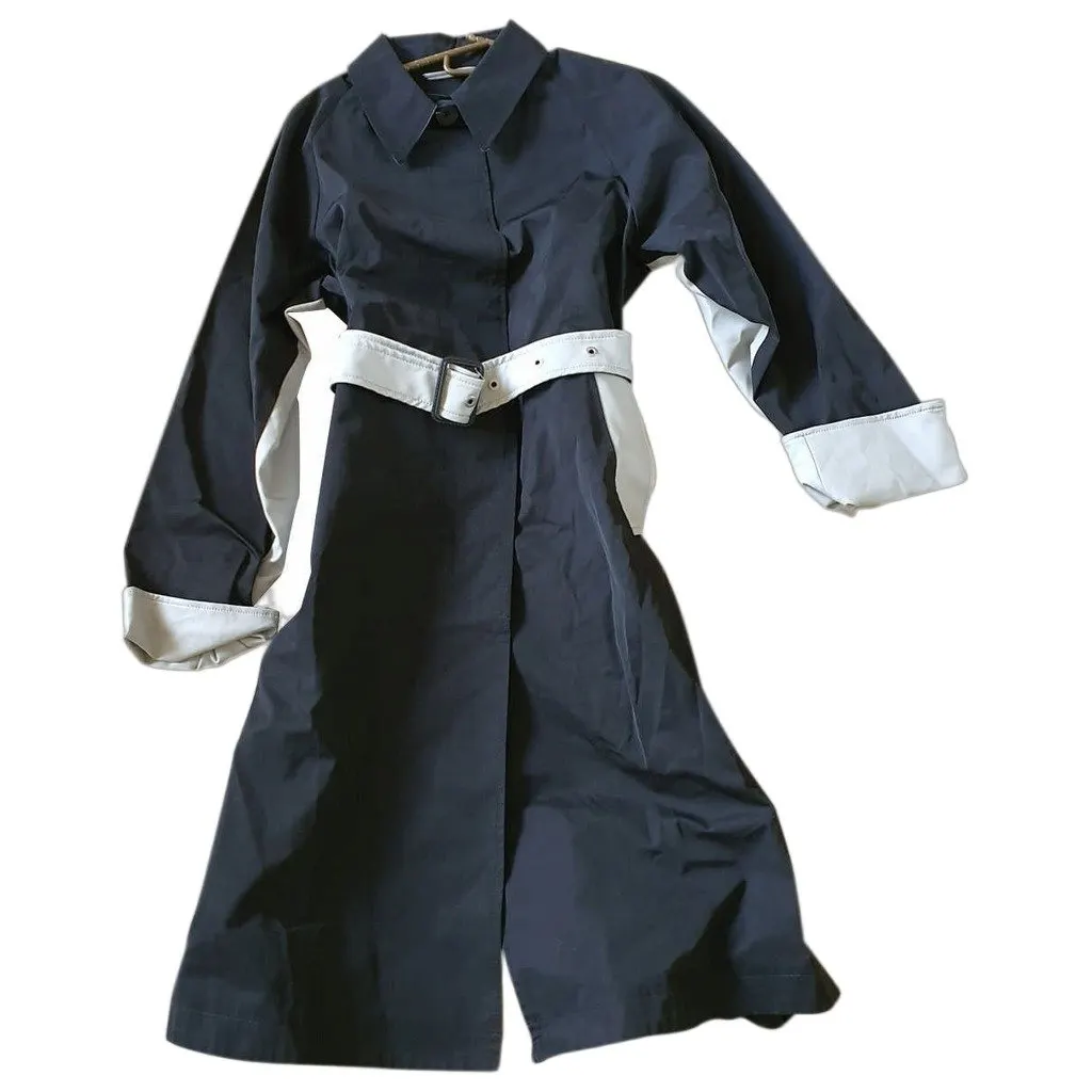 Nicole Benisti Black Cotton Coat Black Cotton Very good - Front View