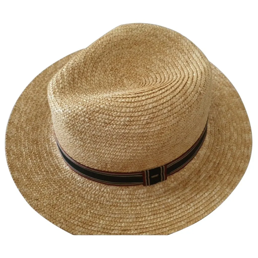 Saint Laurent Yellow Wicker Hat Yellow Very good - Front View