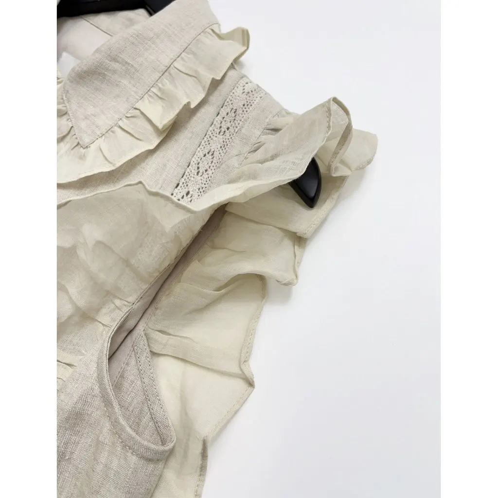Joslin Studio Beige Linen Dress Beige Linen Very good - Model View
